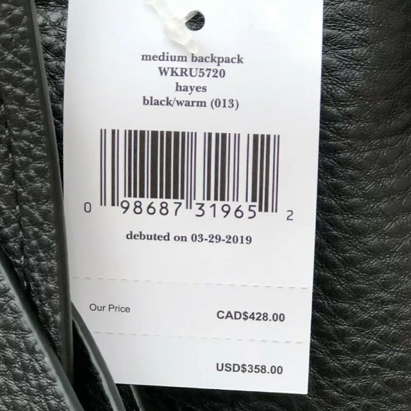 Kate spade hayes street Medium backpack black - Picture 7 of 8